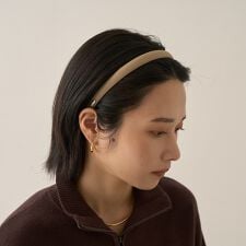 【heyep／ヘイップ】フェイクレザーカチューシャ