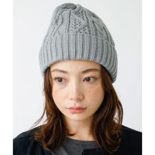 【RUBEN/ルーベン】ケーブル裏ボアニット帽/RUS-7092【WEB限定】
