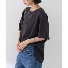 【接触冷感】ストレッチダンボール半袖プルオーバー