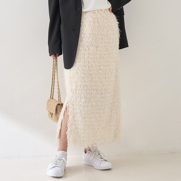 ルージュヴィフブラウンチェック柄サスペンダー付きスカート美品 ルージュヴィフブラウンチェック柄サスペンダー付きスカート美品