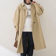 撥水フォルムステンカラーコート【予約】