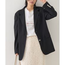 【セットアップ対応】メンズライクウール混サキソニージャケット