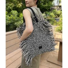 【Swaraj /スワラージ】手編みラフィアバッグ / トートバッグ / フリン