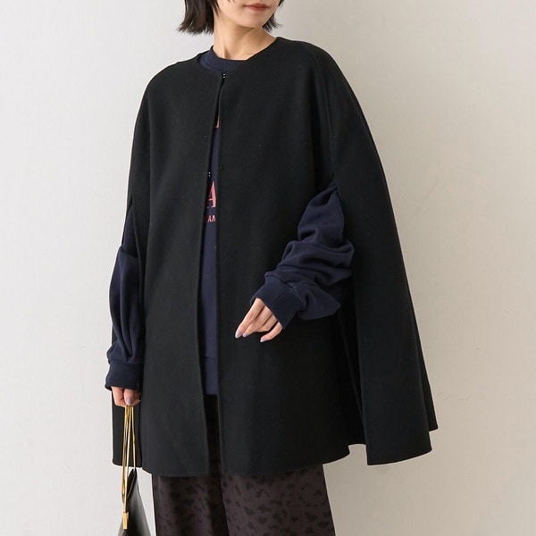 Rouge vif la cle FONCE SUPER140 コート ピンク セール】 ノーカラー ロングコート （アウター）｜Rouge vif la