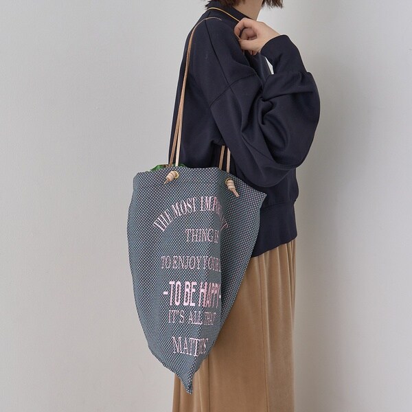 ◆マニプリ 美品 トートバッグ manipuri 美品】manipuri マニプリ プリントトートバッグ L エジプト