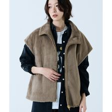 【MICA&DEAL /マイカアンドディール】ファーベスト/ベスト/ファー/レイ