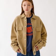 【JOHNBULL/ジョンブル】ピグメントスウェットシャツ/織り/スウェット【