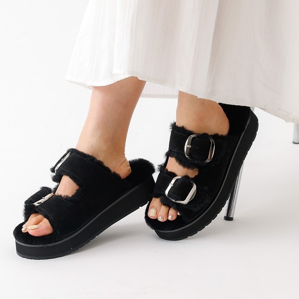 ✨MOHI✨✨美品✨　ボリューム　バックルサンダル（37サイズ） MOHI/モヒ】ビッグバックルサンダル | ルージュ・ヴィフ ラクレ