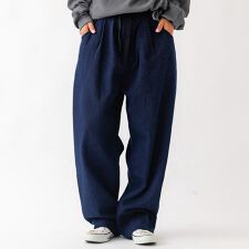 【JOHNBULL/ジョンブル】ドビーデニムイージーパンツ/パンツ/デニム【WE