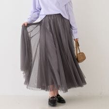 【2025AW新作】【ロングセラー】チュールマチフレアスカート