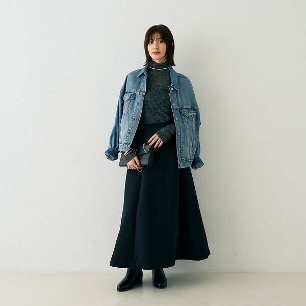 ボンディングフレアスカート【予約】