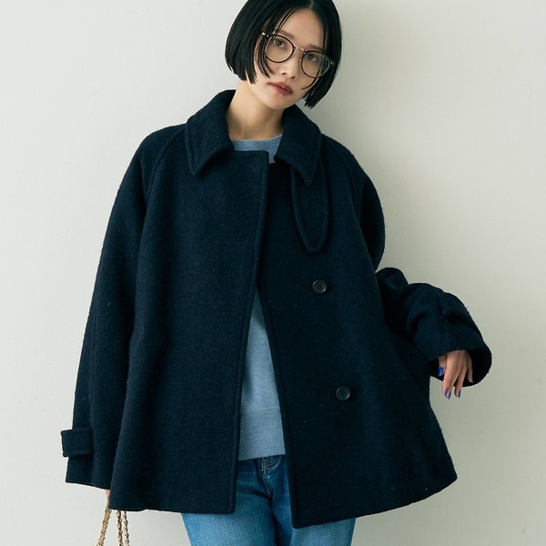 美品★ジャーナルスタンダードレサージュ コクーンミドルコート ベージュ Fサイズ コクーンミドルコート2 | ジャーナルスタンダード レサージュ(journal