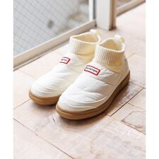 【HUNTER/ハンター】イン/アウト ニッティド カフ スリッパ― ブーツ/K