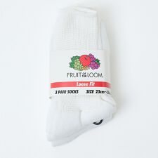 ルージュ・ヴィフ ラクレ(Rouge vif la cle)の【FRUIT OF THE LOOM/フルーツ・オブ・ザ・ルーム】【3足セット】