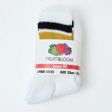 ルージュ・ヴィフ ラクレ(Rouge vif la cle)の【FRUIT OF THE LOOM/フルーツ・オブ・ザ・ルーム】【3足セット】