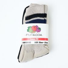 ルージュ・ヴィフ ラクレ(Rouge vif la cle)の【FRUIT OF THE LOOM/フルーツ・オブ・ザ・ルーム】【3足セット】