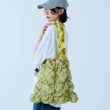 【Casselini / キャセリーニ】スクエアギャザートート