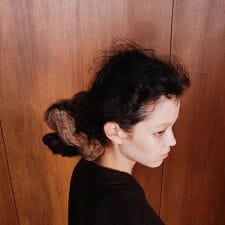 【heyep／ヘイップ】ファーミンクシュシュ Faux Mink Scrunch