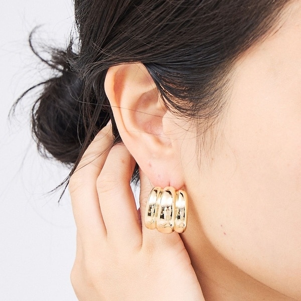 [}C]yLILI CLASPE/NXvzELSA SHIELD EARRINGS/[WEBt NiRouge vif la clej S[h