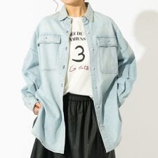 【Healthy denim / ヘルシーデニム】Almond / デニムシャツ