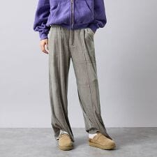 【Keena/キーナ】ベロアセンタープレスパンツ/ベロア/センタープレス/お出か