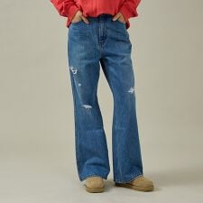 【157 woadblue/イチゴーナナ ウォードブルー】デニムパンツ/HW S