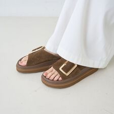 【MOHI/モヒ】スウェードバックルサンダル【予約】