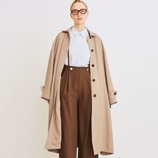 【2サイズ展開】ステンカラーロングコート