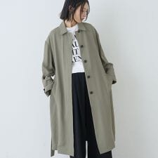 【2サイズ展開】ステンカラーロングコート