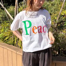 【byeA./バイエー】Peach TEE/ロゴTシャツ