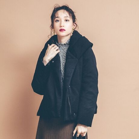 ショートショールカラーダウンコート | ルージュ・ヴィフ ラクレ(Rouge  