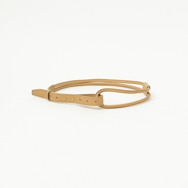 MASTER & CO】ブライドルレザーベルト / GOLDバックル / 24 | ルージュ