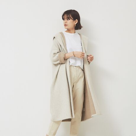 フォックス混接結ニットコート | ルージュ・ヴィフ ラクレ(Rouge vif  