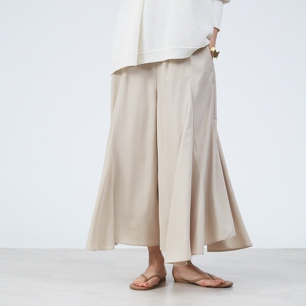 イレギュラーヘムフレアパンツ | カリテ(qualite) | マルイウェブチャネル