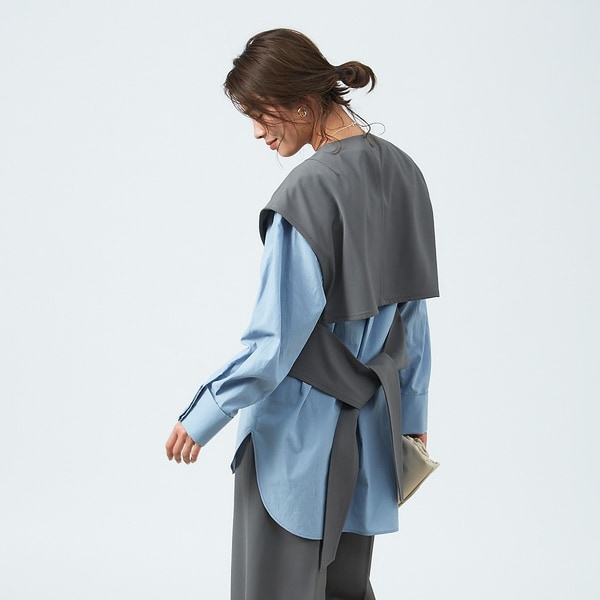 カリテ（qualite）/強撚ギャバクルーネックトップス 強撚ギャバクルーネックトップス | カリテ(qualite) | マルイウェブ