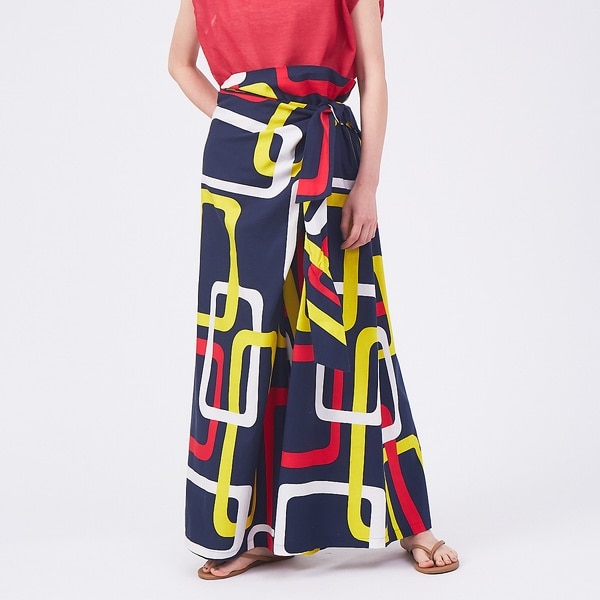 カリテ（qualite）/ジオメプリントラップパンツ ジオメプリントラップパンツ | カリテ(qualite) | マルイウェブチャネル