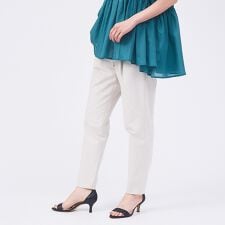 【新色登場】【セットアップ対応】コットンリネン2WAYストレッチタックパンツ