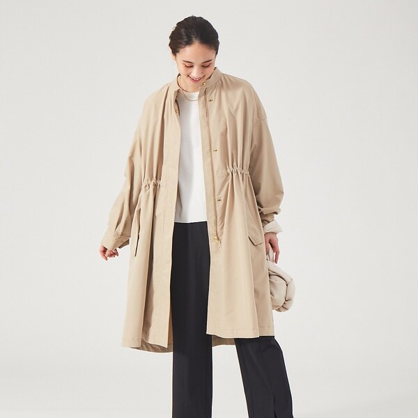 【新品未使用】qualite カリテ★エアーツイルコート★ダークネイビー★36 新色追加・追加生産決定】エアーツイルコート | カリテ(qualite