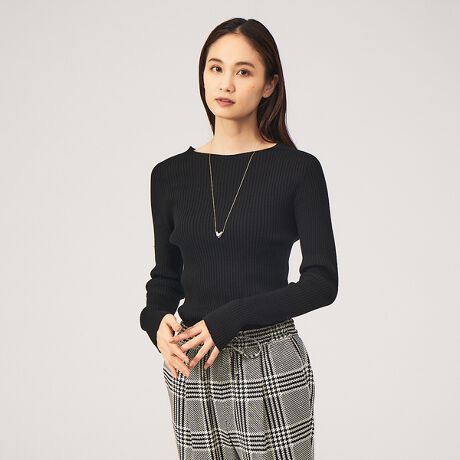 シームレスボートネックニット | カリテ(qualite) | マルイウェブチャネル 