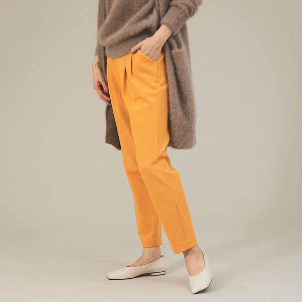 【最終】カリテ　2WAYストレッチタックパンツ　34（8.5丈） 最終】カリテ 2WAYストレッチタックパンツ 34（8.5丈） 2WAYストレッチ