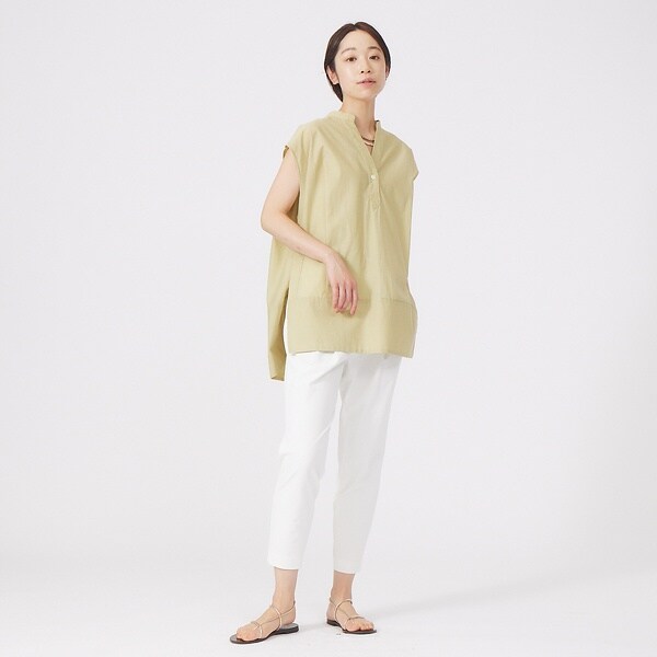 WEB限定】2WAYストレッチタックパンツ8.5分 | カリテ(qualite