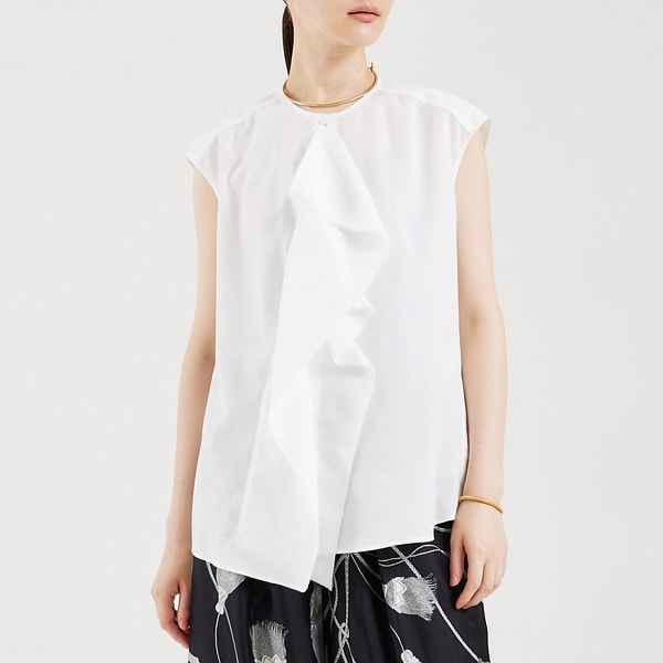 カリテ（qualite）/フロントラッフルノースリーブブラウス フロントラッフルノースリーブブラウス | カリテ(qualite) | マルイ