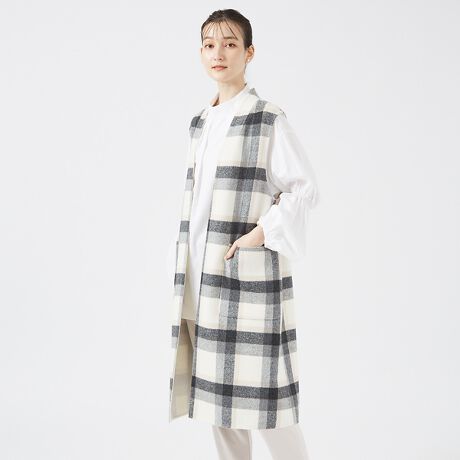 [^ԁF32490080003]*Detail*_ȃ`FbNIqualiteIWifނ̃WBnɗJ[̃`FbNƒ߂̏䊴lۂAꂢ߃JWAX^CɁB*Coordinate*▭ȃJ[OŁAFACeƂ̃R[fBl[g܂BVvȃuEXɂ͂A^[glbN{E^CuEXȂǎ񌳂Ƀ|CĝgbvXfACełfނŎdグR[g͂火