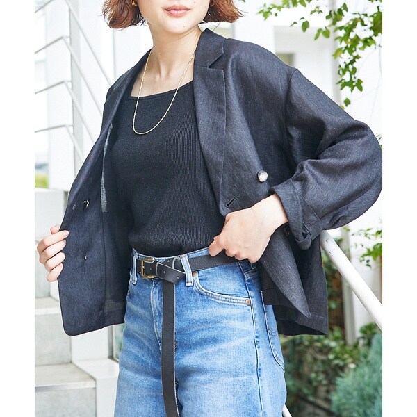 ノーブル ラミーシアーライトジャケット チャコールグレー 25ss 36