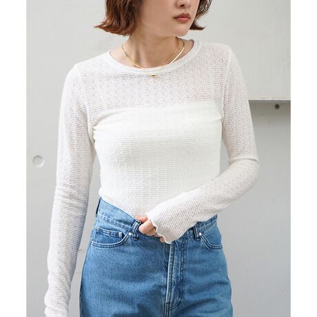 [^ԁF32503020001]*Detail*ق̂蓧̂WJ[hjbgfނŁAiȔoBEdグ炵ANZgɁBꖇłAC[hłf閜\Ci[łB*Coordinate*WPbg̃Ci[ɍ킹āAƊƏ炵𗼗BVA[ȑfފt炵y₩o܂Bʋ΃R[fɂgiȃANZgɁB