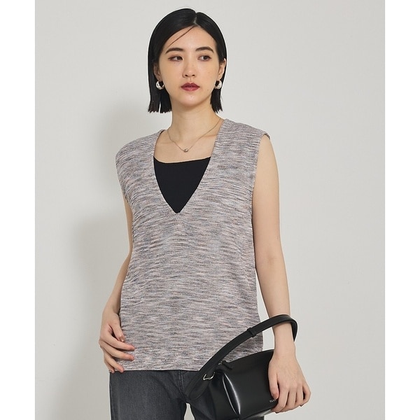 カリテ（qualite）/カスリヤーン畦深Vニット カスリヤーン畦深Vニット | カリテ(qualite) | マルイウェブチャネル