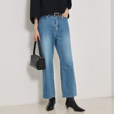 【e×qualite】フレアークロップドデニム