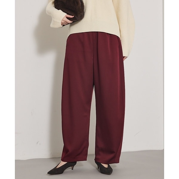 ジョーゼットサテンワイドパンツ【予約】 | カリテ(qualite ジョーゼットサテンワイドパンツ【予約】 | カリテ(qualite