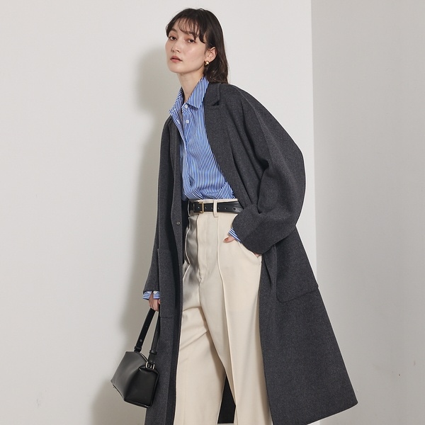 qualite カリテ コート グレー 楽天市場】ショートビーバーコート