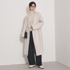 【毛玉になりにくい】ダブルフェイスチェスターコート